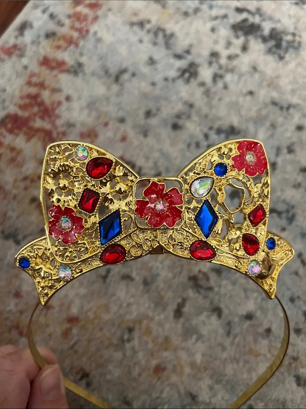 Disney Snow White Gold Bow Headband